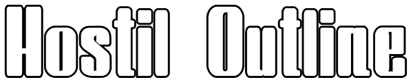 Hostil Outline Font