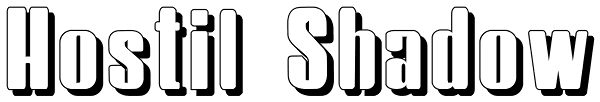 Hostil Shadow Font