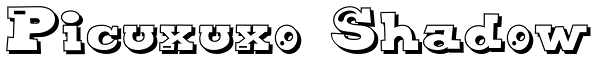 Picuxuxo Shadow Font