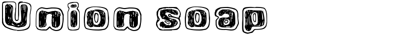 Union soap Font