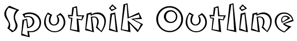 Sputnik Outline Font