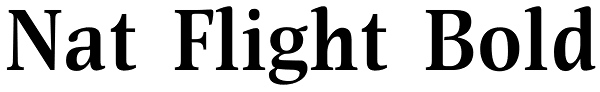 Nat Flight Bold Font
