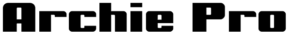 Archie Pro Font