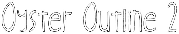 Oyster Outline 2 Font