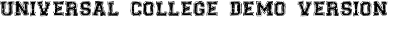 Universal-college_DEMO-version Font