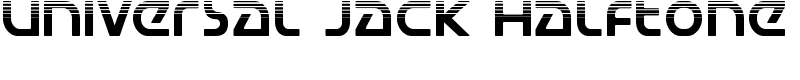 Universal Jack Halftone Font