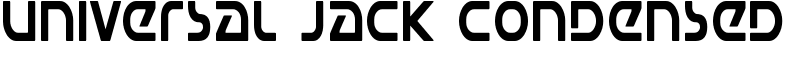 Universal Jack Condensed Font