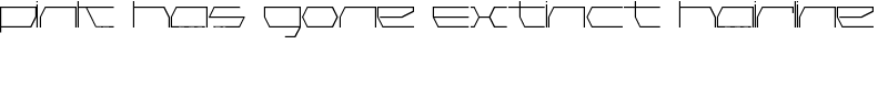 Pink Has Gone Extinct Hairline Font