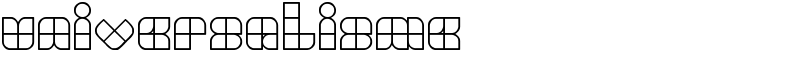 UNIVERSALISME Font
