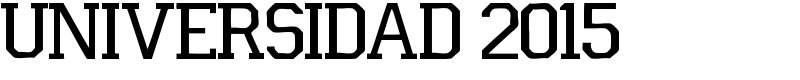 Universidad 2015 Font