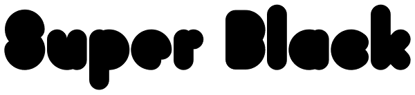 Super Black Font