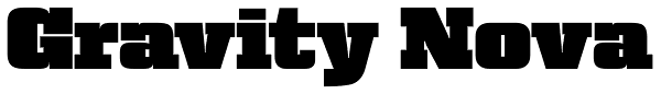 Gravity Nova Font