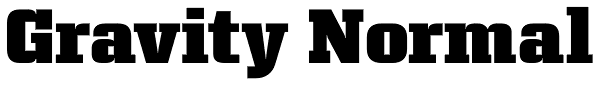 Gravity Normal Font