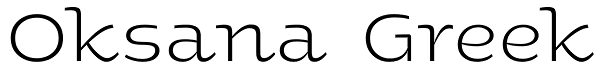 Oksana Greek Font