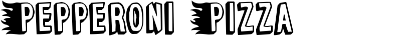 Pepperoni Pizza Font