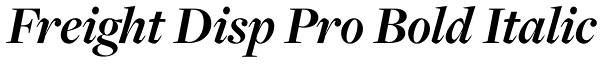 Freight Disp Pro Bold Italic Font