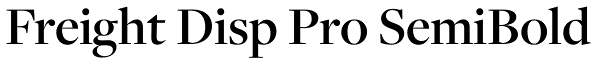Freight Disp Pro SemiBold Font