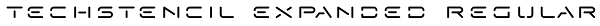Techstencil Expanded Regular Font