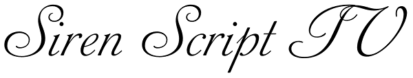 Siren Script IV Font
