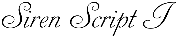 Siren Script I Font