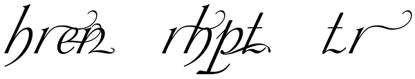 Siren Script Extras Font