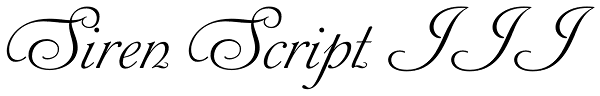 Siren Script III Font
