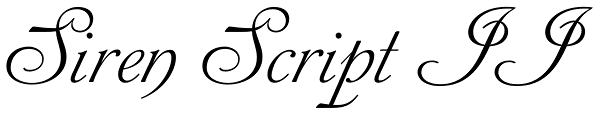Siren Script II Font