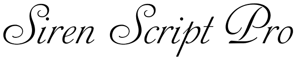 Siren Script Pro Font