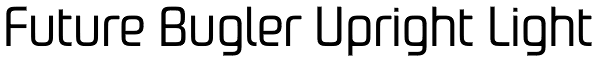 Future Bugler Upright Light Font