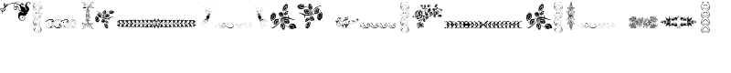 Unpublished Ornaments Two Font