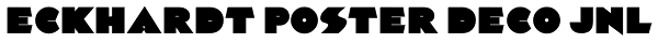 Eckhardt Poster Deco JNL Font