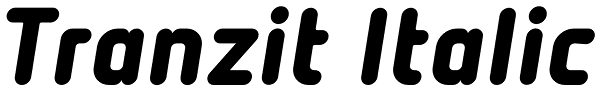Tranzit Italic Font