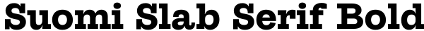 Suomi Slab Serif Bold Font
