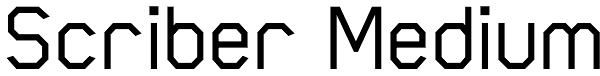 Scriber Medium Font