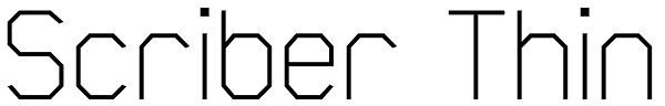 Scriber Thin Font