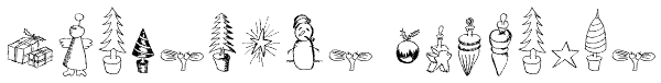 Christmas Fleurons Font