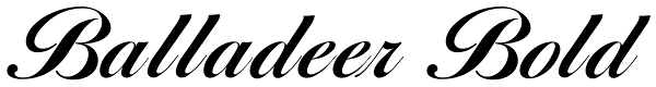 Balladeer Bold Font