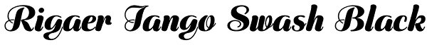 Rigaer Tango Swash Black Font