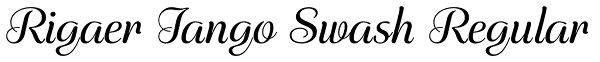 Rigaer Tango Swash Regular Font