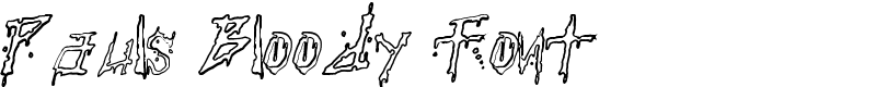 Pauls Bloody Font Font