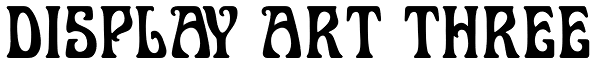 Display Art Three Font