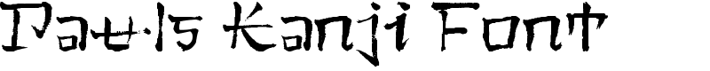 Pauls Kanji Font Font