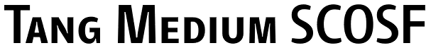 Tang Medium SCOSF Font