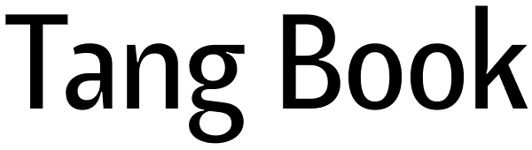 Tang Book Font