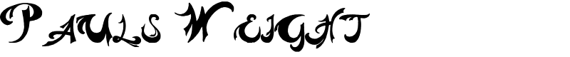 Pauls Weight Font