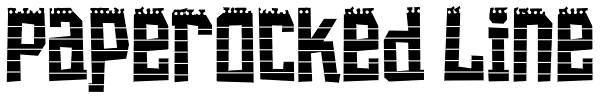 Paperocked Line Font