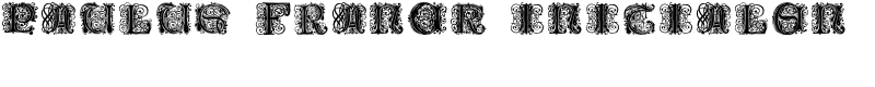 Paulus Franck Initialen Font