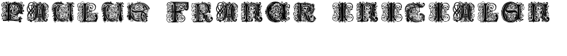 Paulus Franck Initialen Font