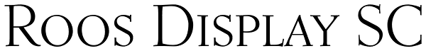 Roos Display SC Font