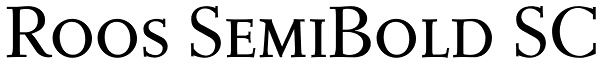 Roos SemiBold SC Font